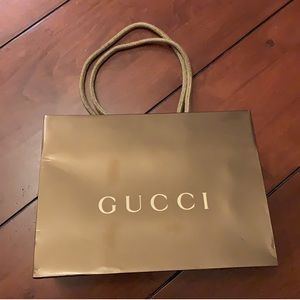 Gucci small brown shopping bag